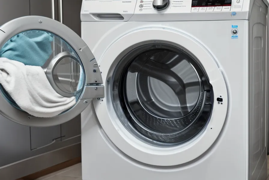 Lave-linge mis en route en pleine journée pour profiter du pilotage énergétique et des gestes horaires liés à l'autoconsommation solaire