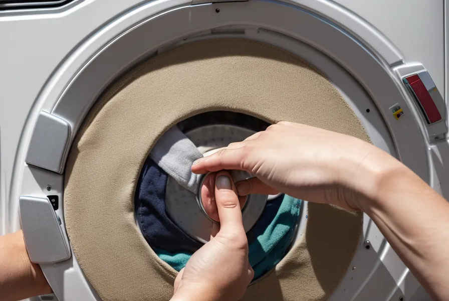 Main réglant la machine à laver au bon moment, un réflexe de vie de famille en autoconsommation solaire